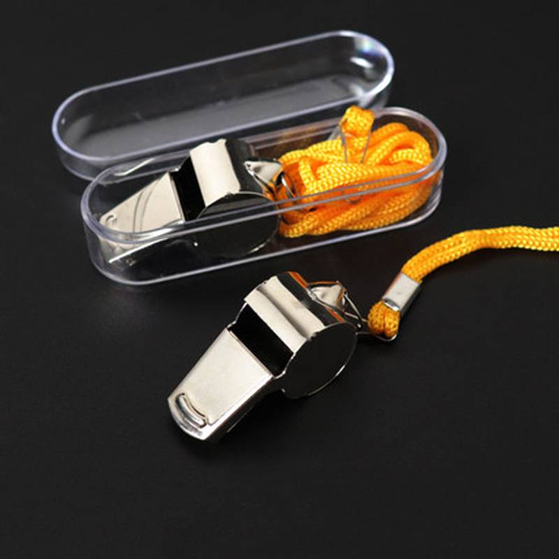 1 stainless steel whistle (with leash)